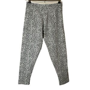 Liquido Active Leopard Leggings Size Medium Brazil Gray White Polyamide Spandex